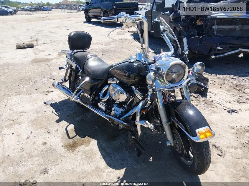 2005 Harley-Davidson Flhri VIN: 1HD1FBW185Y672068 Lot: 45295505