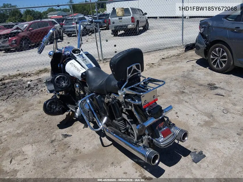 2005 Harley-Davidson Flhri VIN: 1HD1FBW185Y672068 Lot: 45295505