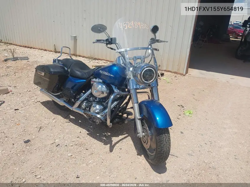 2005 Harley-Davidson Flhrs Road King VIN: 1HD1FXV155Y654819 Lot: 45298930