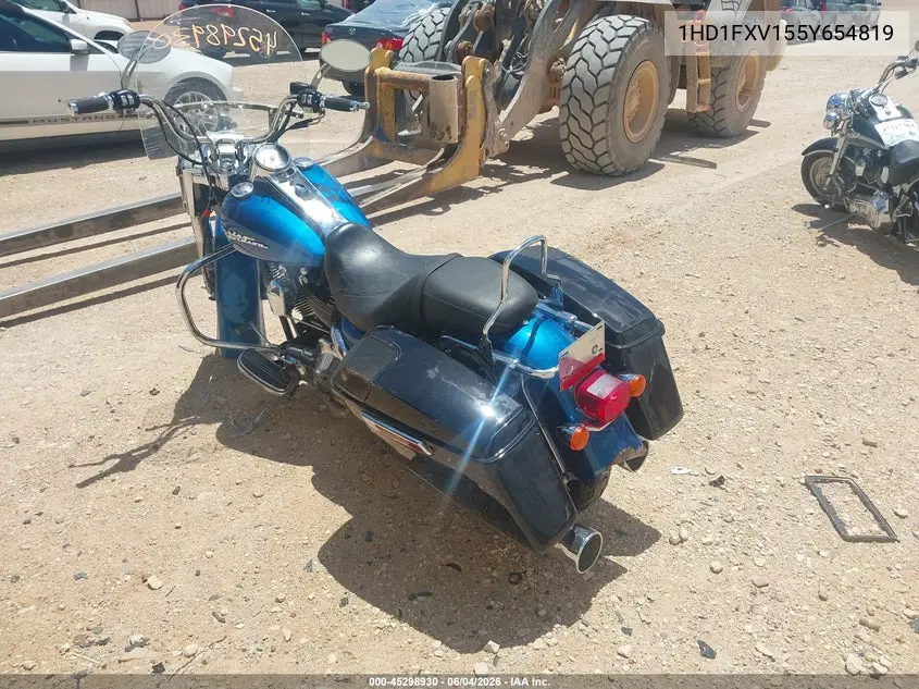 2005 Harley-Davidson Flhrs Road King VIN: 1HD1FXV155Y654819 Lot: 45298930