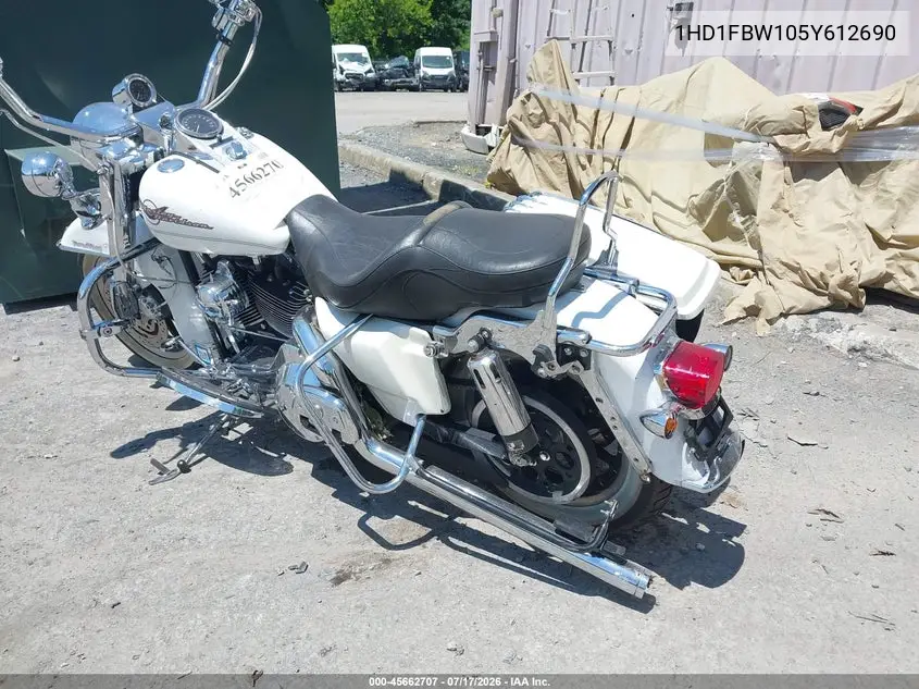 2005 Harley-Davidson Flhri VIN: 1HD1FBW105Y612690 Lot: 45662707