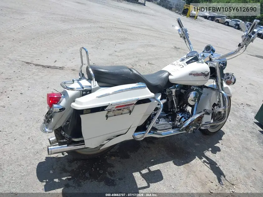 2005 Harley-Davidson Flhri VIN: 1HD1FBW105Y612690 Lot: 45662707
