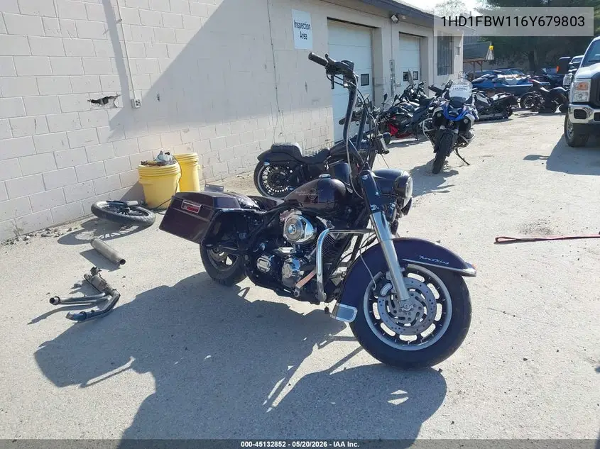 2006 Harley-Davidson Flhri VIN: 1HD1FBW116Y679803 Lot: 45132852
