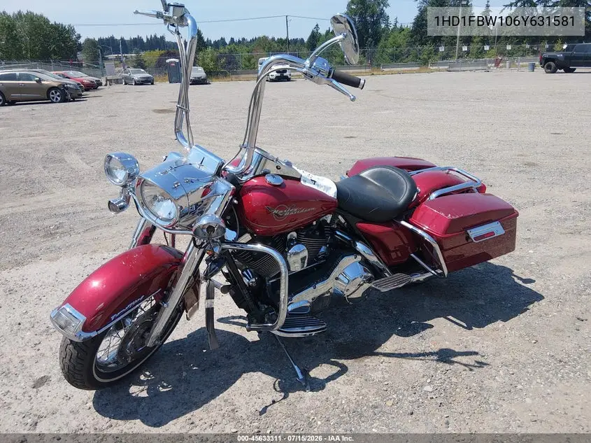 2006 Harley-Davidson Flhri VIN: 1HD1FBW106Y631581 Lot: 45633311