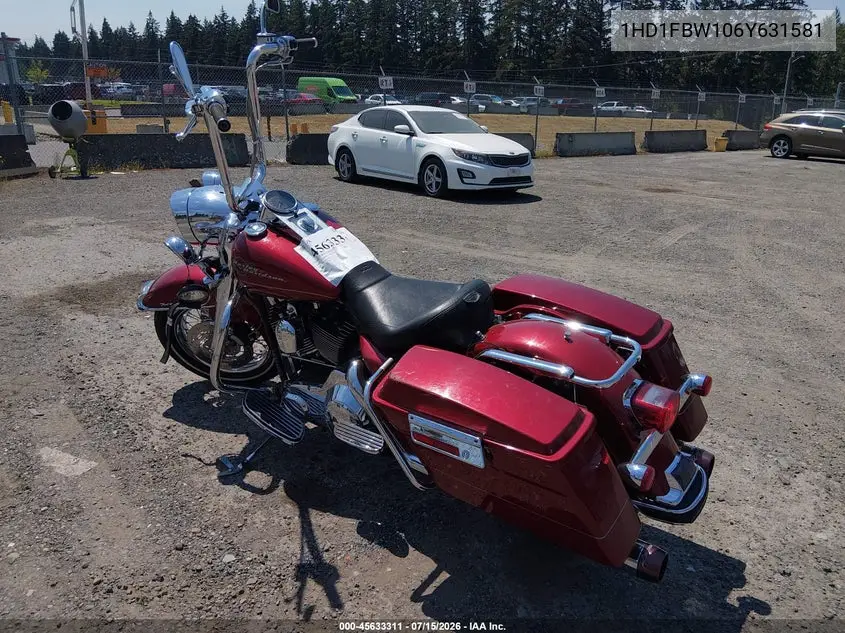2006 Harley-Davidson Flhri VIN: 1HD1FBW106Y631581 Lot: 45633311