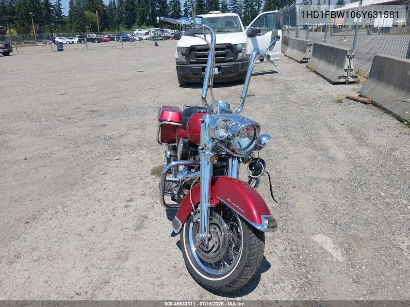2006 Harley-Davidson Flhri VIN: 1HD1FBW106Y631581 Lot: 45633311