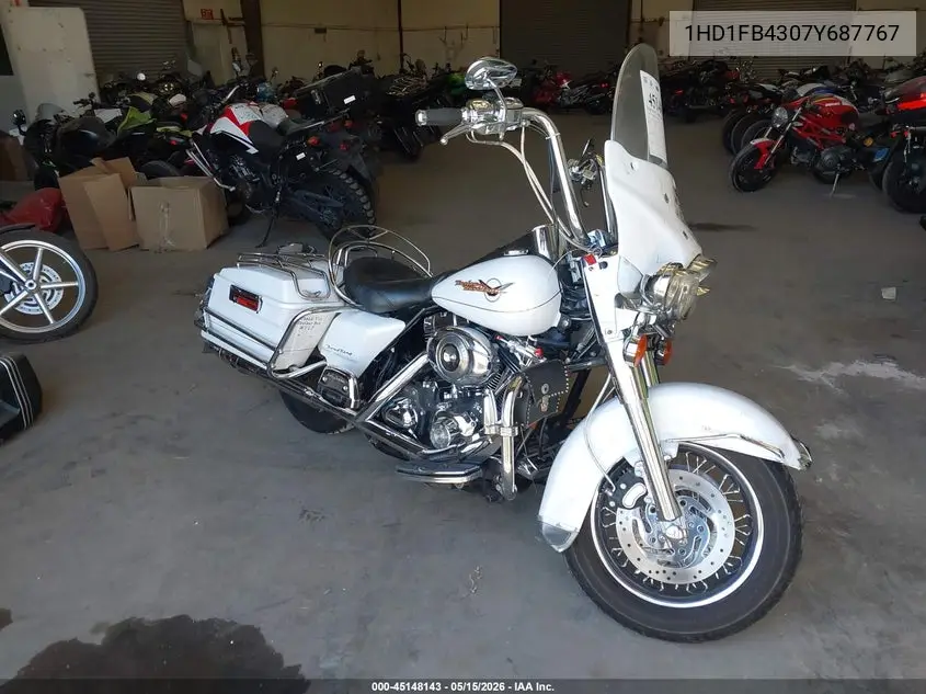 2007 Harley-Davidson Flhr VIN: 1HD1FB4307Y687767 Lot: 45148143