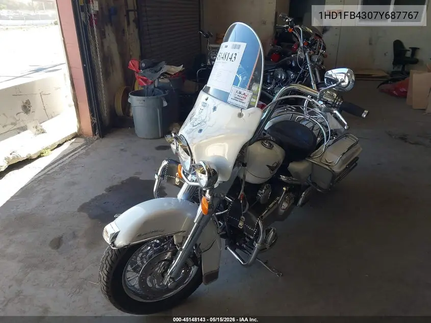 2007 Harley-Davidson Flhr VIN: 1HD1FB4307Y687767 Lot: 45148143
