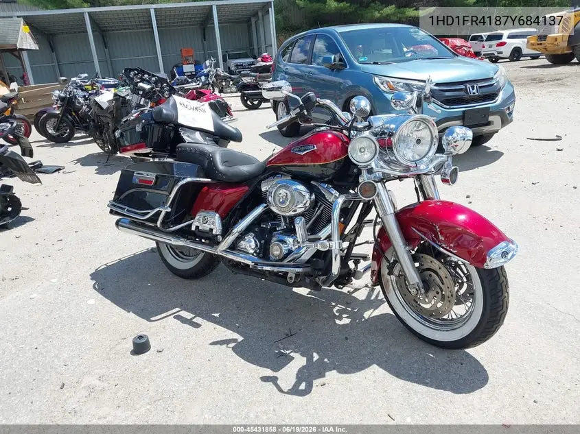 2007 Harley-Davidson Flhrci VIN: 1HD1FR4187Y684137 Lot: 45431858