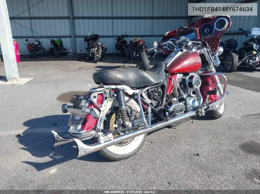 2008 Harley-Davidson Flhr VIN: 1HD1FB4148Y674634 Lot: 44099329