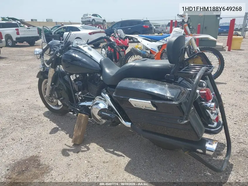 2008 Harley-Davidson Flhp Police VIN: 1HD1FHM188Y649268 Lot: 45497778
