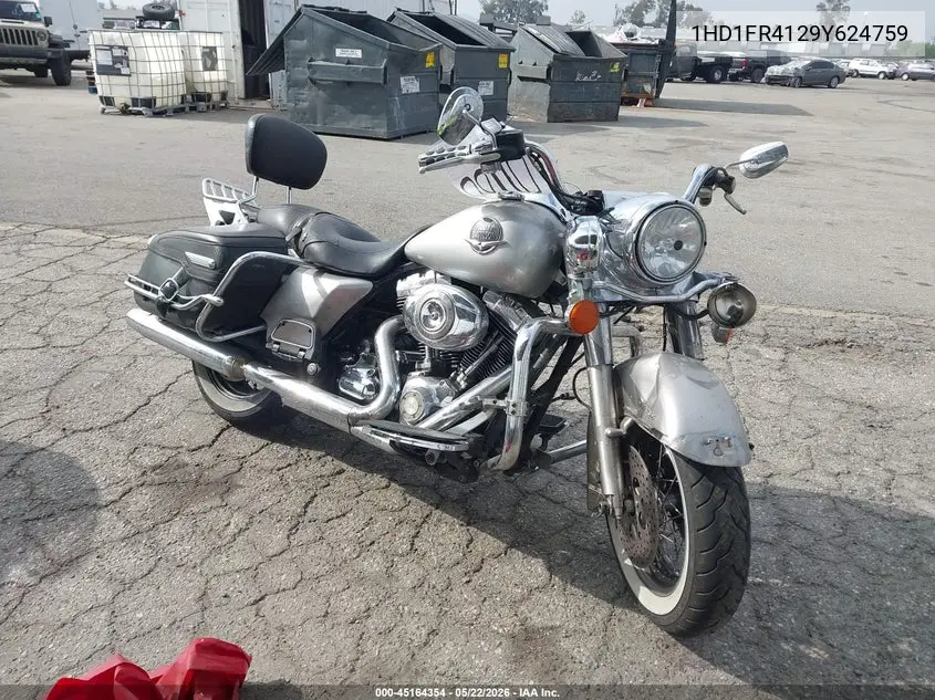 2009 Harley-Davidson Flhrc VIN: 1HD1FR4129Y624759 Lot: 45164354