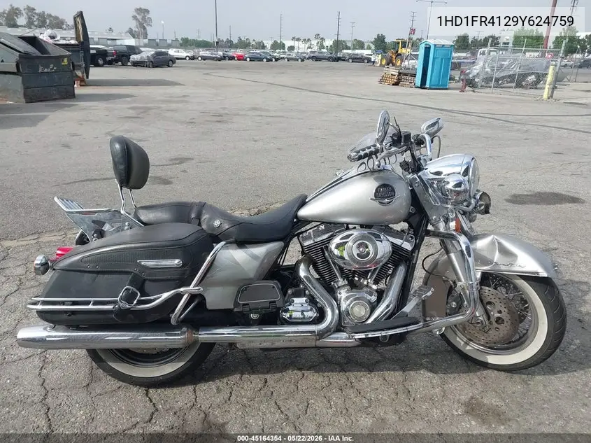 2009 Harley-Davidson Flhrc VIN: 1HD1FR4129Y624759 Lot: 45164354