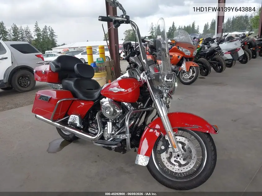 2009 Harley-Davidson Flhr VIN: 1HD1FW4139Y643884 Lot: 45292908
