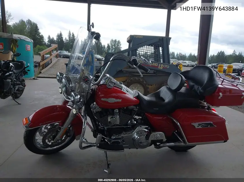 2009 Harley-Davidson Flhr VIN: 1HD1FW4139Y643884 Lot: 45292908