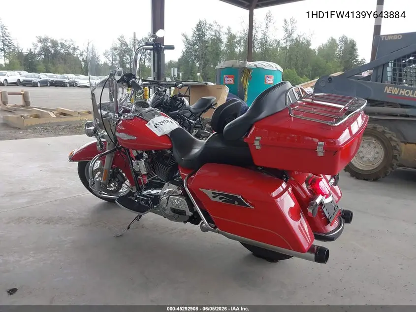 2009 Harley-Davidson Flhr VIN: 1HD1FW4139Y643884 Lot: 45292908