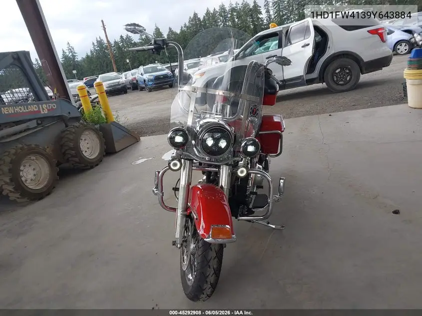 2009 Harley-Davidson Flhr VIN: 1HD1FW4139Y643884 Lot: 45292908