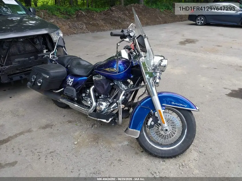 2009 Harley-Davidson Flhrc VIN: 1HD1FR4129Y647295 Lot: 45424292