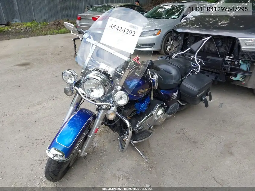 2009 Harley-Davidson Flhrc VIN: 1HD1FR4129Y647295 Lot: 45424292