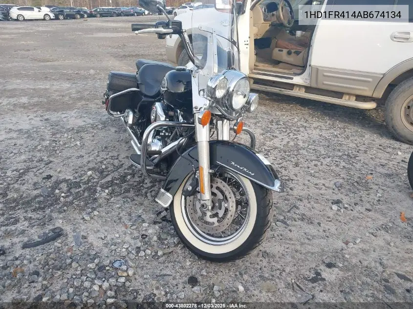 2010 Harley-Davidson Flhrc VIN: 1HD1FR414AB674134 Lot: 43802278