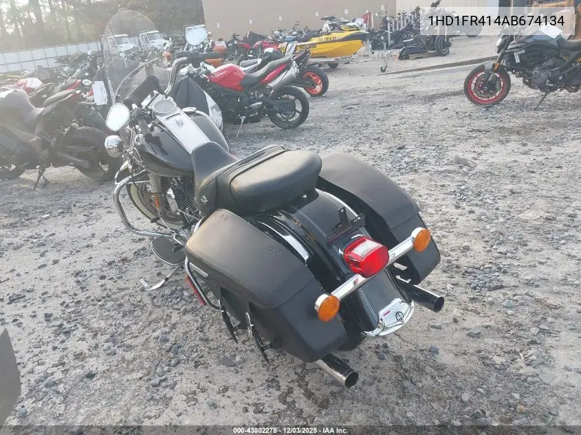 2010 Harley-Davidson Flhrc VIN: 1HD1FR414AB674134 Lot: 43802278
