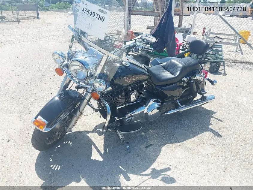 2011 Harley-Davidson Flhr VIN: 1HD1FB411BB604728 Lot: 45549780