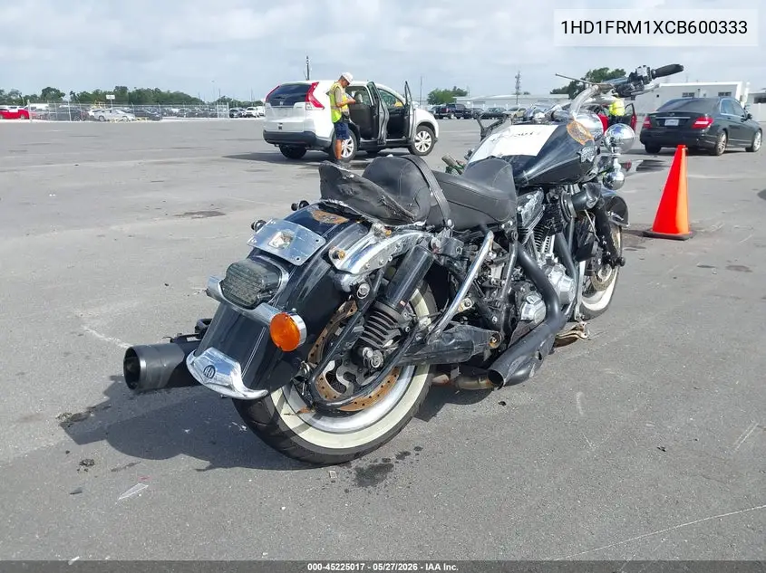 2012 Harley-Davidson Flhrc Road King Classic VIN: 1HD1FRM1XCB600333 Lot: 45225017