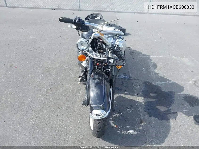 2012 Harley-Davidson Flhrc Road King Classic VIN: 1HD1FRM1XCB600333 Lot: 45225017