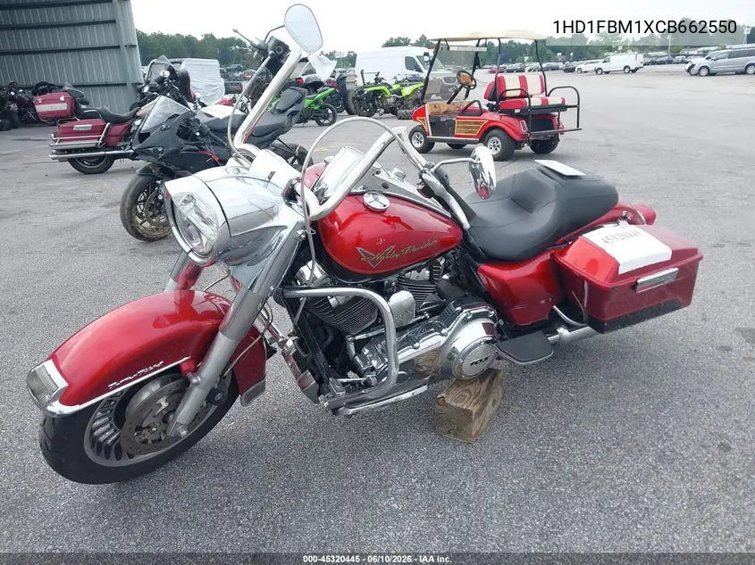 2012 Harley-Davidson Flhr Road King VIN: 1HD1FBM1XCB662550 Lot: 45320445