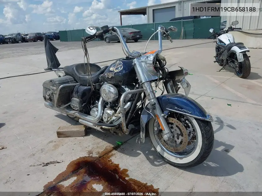 2012 Harley-Davidson Flhrc Road King Classic VIN: 1HD1FRM19CB658188 Lot: 45555488