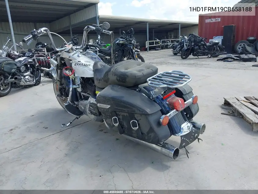 2012 Harley-Davidson Flhrc Road King Classic VIN: 1HD1FRM19CB658188 Lot: 45555488