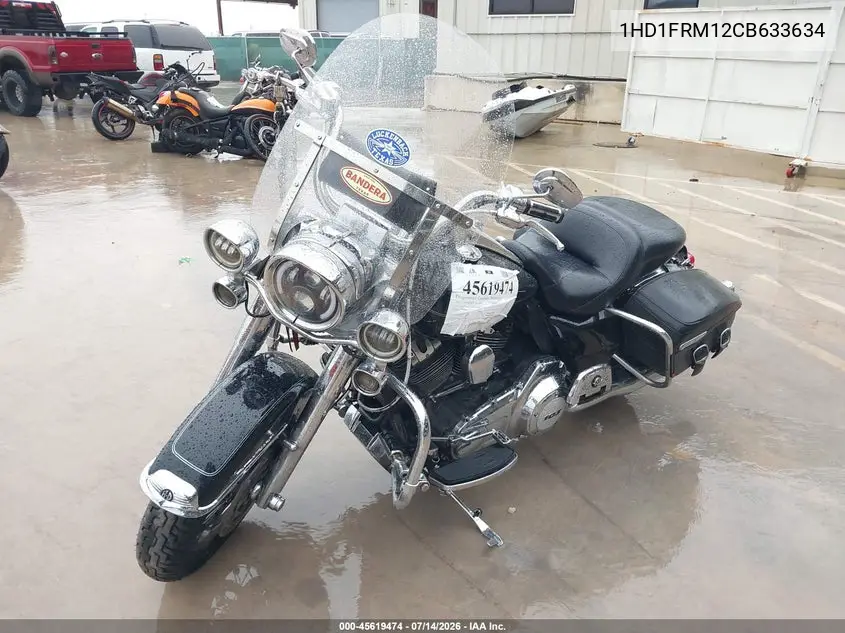 2012 Harley-Davidson Flhrc Road King Classic VIN: 1HD1FRM12CB633634 Lot: 45619474