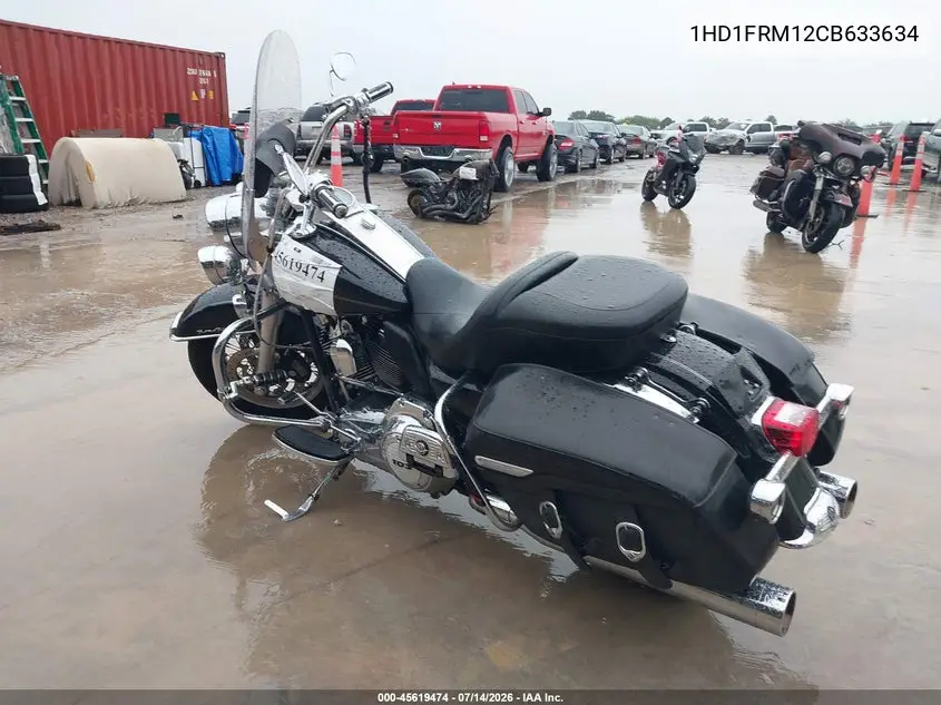 2012 Harley-Davidson Flhrc Road King Classic VIN: 1HD1FRM12CB633634 Lot: 45619474
