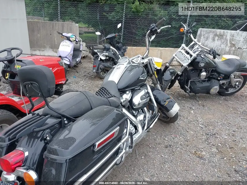 2013 Harley-Davidson Flhr Road King/Anniversary VIN: 1HD1FBM22DB648295 Lot: 45314560