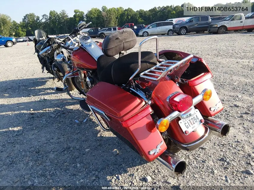 2013 Harley-Davidson Flhr Road King VIN: 1HD1FBM14DB653764 Lot: 45348642