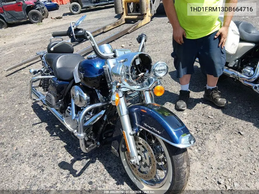 2013 Harley-Davidson Flhrc Road King Classic VIN: 1HD1FRM13DB664716 Lot: 45539570
