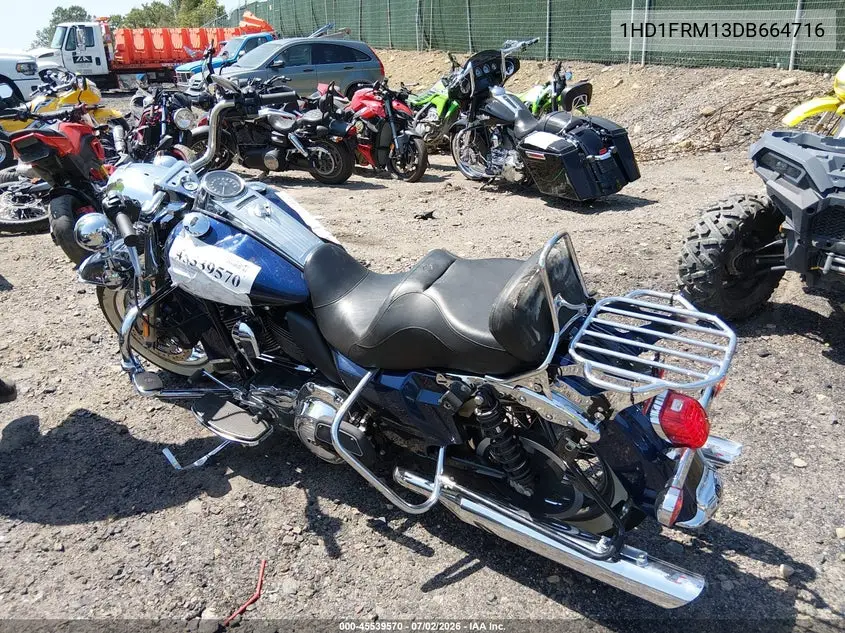 2013 Harley-Davidson Flhrc Road King Classic VIN: 1HD1FRM13DB664716 Lot: 45539570