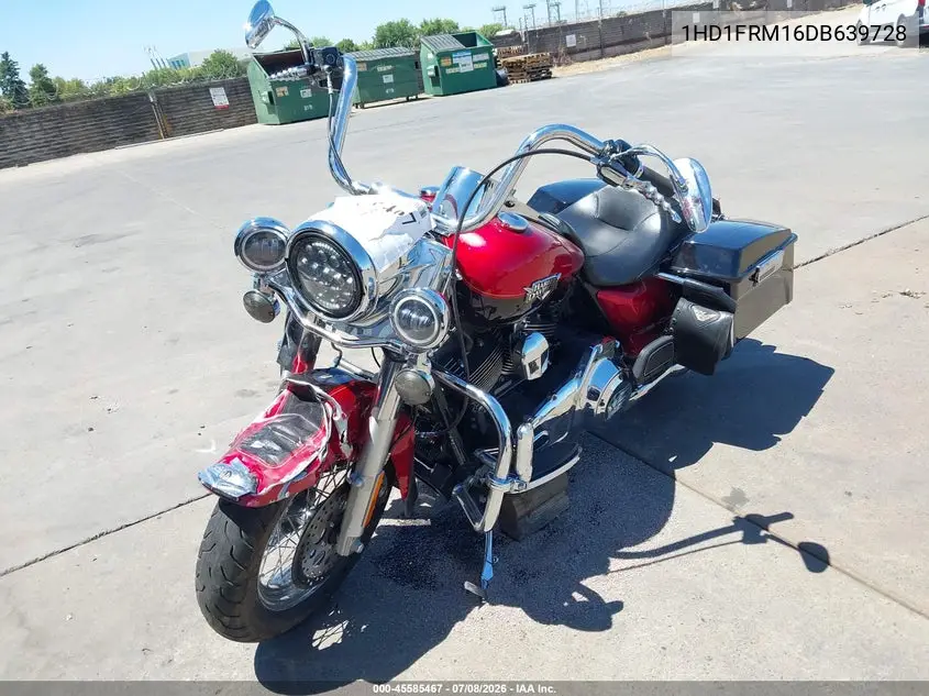2013 Harley-Davidson Flhrc Road King Classic VIN: 1HD1FRM16DB639728 Lot: 45585467
