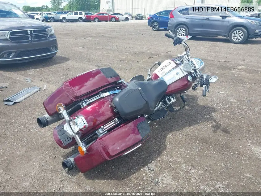 2014 Harley-Davidson Flhr Road King VIN: 1HD1FBM14EB656889 Lot: 45382813