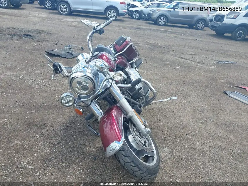 2014 Harley-Davidson Flhr Road King VIN: 1HD1FBM14EB656889 Lot: 45382813