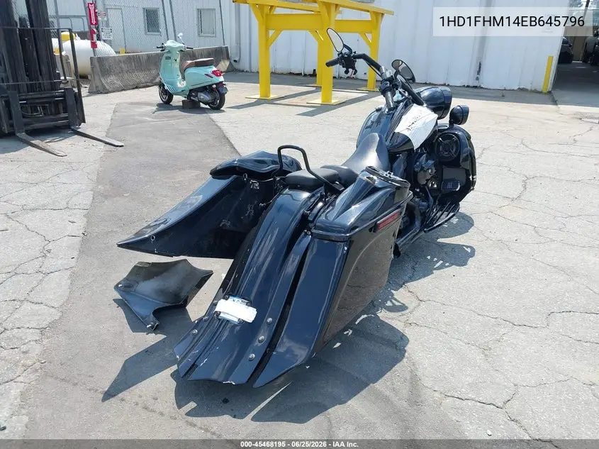 2014 Harley-Davidson Flhp Police Road King VIN: 1HD1FHM14EB645796 Lot: 45468195