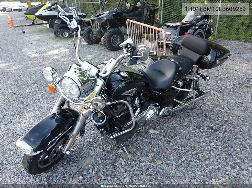 2014 Harley-Davidson Flhr Road King VIN: 1HD1FBM10EB609259 Lot: 45563486