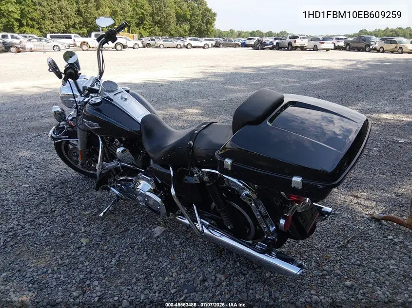 2014 Harley-Davidson Flhr Road King VIN: 1HD1FBM10EB609259 Lot: 45563486