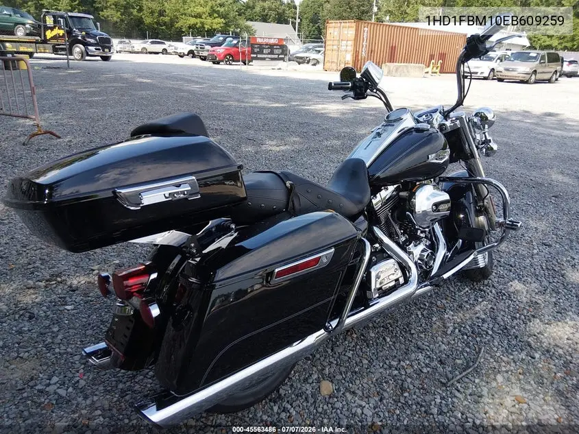 2014 Harley-Davidson Flhr Road King VIN: 1HD1FBM10EB609259 Lot: 45563486