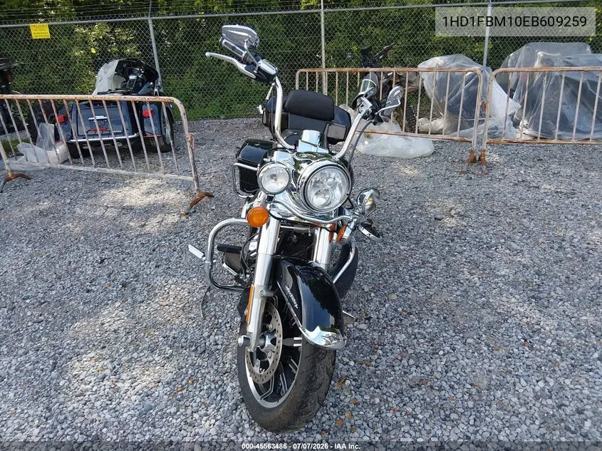 2014 Harley-Davidson Flhr Road King VIN: 1HD1FBM10EB609259 Lot: 45563486