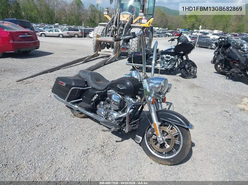 2016 Harley-Davidson Flhr Road King VIN: 1HD1FBM13GB682869 Lot: 44917536