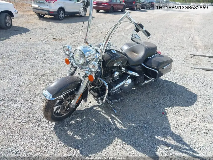 2016 Harley-Davidson Flhr Road King VIN: 1HD1FBM13GB682869 Lot: 44917536