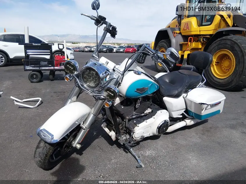 2016 Harley-Davidson Flhr Road King VIN: 1HD1FBM3XGB639194 Lot: 44949426