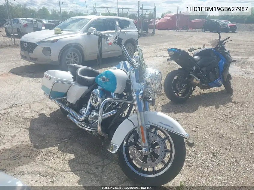 2016 Harley-Davidson Flhr Road King VIN: 1HD1FBM19GB627987 Lot: 45173490