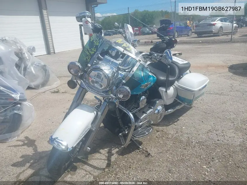 2016 Harley-Davidson Flhr Road King VIN: 1HD1FBM19GB627987 Lot: 45173490